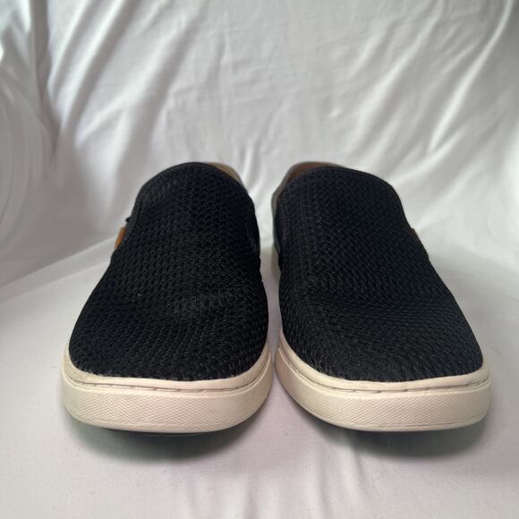 Olukai Pehuea Mesh Black Slip on Sneaker Shoes Womens Size 9.5 Collapsible Heel - Picture 3 of 13